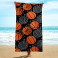thumbnail image 4 of Guanhe Microfiber Beach Towel 30''x60'' Basketball Soccer Prints Lightweight Summer Towels for Swimming Pool(Sports Series), 4 of 8