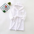 thumbnail image 2 of zuwimk Kids Bathrobe, Toddler Hooded Soft Towel Robe for Girls Boys Terry Cloth Robes Sleepwear(White,11-12 Years), 2 of 6