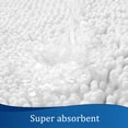 thumbnail image 3 of Alfombra de baño LOCHAS Luxury Shaggy de 60 x 43 cm, color blanco, 3 of 7
