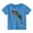 Blue, variant on Juniors Boys Shirts & Tops Summer Chameleon Print Round Neck Short Sleeve Pullover Tee Shirts Activewear,Black,10-11 Years