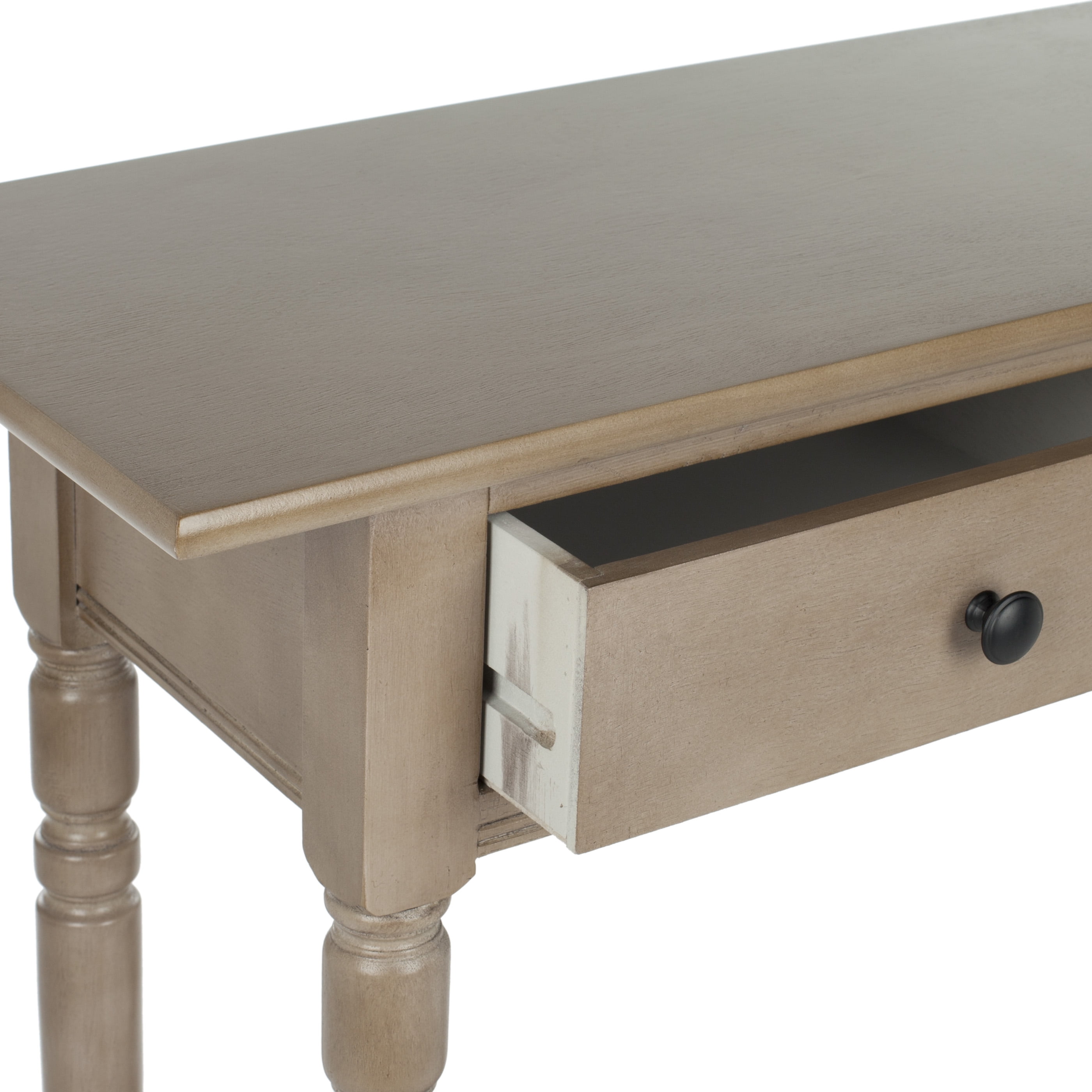 SAFAVIEH Rosemary Solid Contemporary 2 Drawer Console with Shelf, Vintage Grey