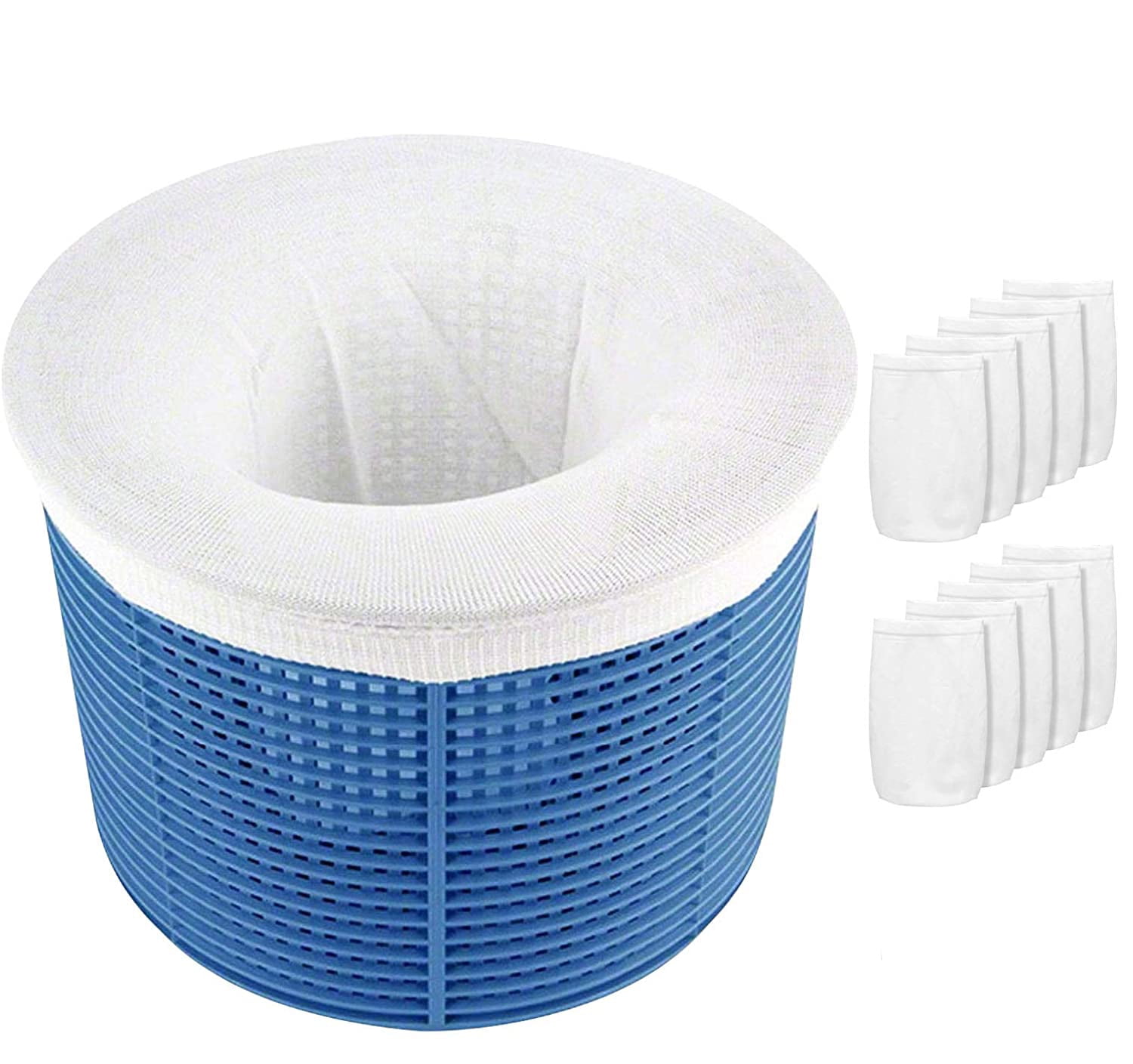 Stretch Pool Filter Sock Storage Saver Basket Net for Inground Above Ground Pool 