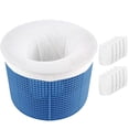 thumbnail image 1 of Aiglam Pool Skimmer Socks, 20-Pack Pool Filter Basket Saver Socks, Reusable Ultra-Fine Mesh Sock Filter Pool Debris Catcher for In-Ground and Above Ground Pools, 1 of 8