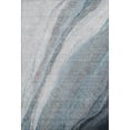 thumbnail image 2 of Addison Rugs Mayfield Premium Machine Washable Transitional Swirls Teal Rectangle Rug, 9' X 12' Machine Washable Transitional Swirls Teal Oversized Sherpa Throw Blanket, 2 of 6