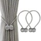 thumbnail image 1 of Magnetic Curtain Tieback Magnetic Braiding Curtains Buckle (Black), 1 of 5