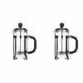 thumbnail image 3 of MOQIN French Press Coffee Maker, Glass Portable Pitcher, Maximum Flavor Coffee Brewer with Superior Filtration, 2 Cup Capacity, Black, 3 of 6