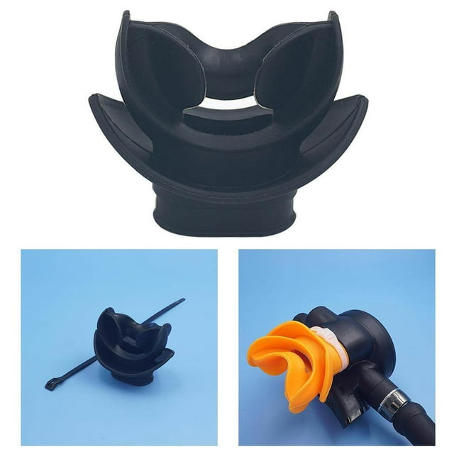 ziyahi Pièce de Bouche pour Régulateurs de Plongée sous-Marine et Snorkelings Noir