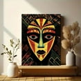 thumbnail image 6 of African Mask Geometric Wall Art Canvas Print， Suitable for Living Room， Bedroom， Office， Dining Room， and Hallway Decoration., 6 of 8