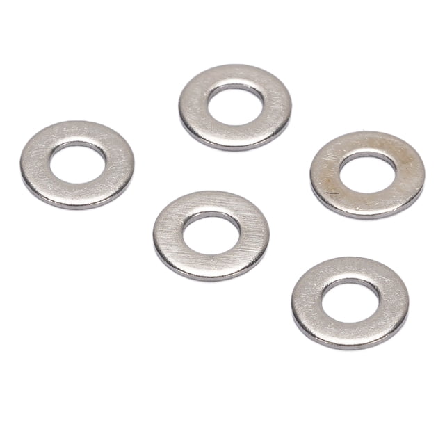Screws Flat Washers, Evenly Distribute Pressure Stainless Steel Flat Washers Avoid Scratching Stable for Industrial Use