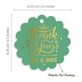 thumbnail image 6 of Inkdotpot 50 Pack Thank You From The New Wedding Favor Paper Tags Craft Real Gold Foil Hang Tags, 6 of 6