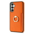 thumbnail image 6 of Nalacover for Samsung A14 5G Wallet with Card Holder Slot, 360?Rotation Ring Holder Kickstand Cover for Men Women Protective Premium PU Leather Shockproof Cover for Samsung Galaxy A14 5G, Orange, 6 of 9