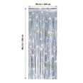 thumbnail image 3 of 4 Pcs Toiles de Fond à Franges Argentées Rideaux de Fond de Fête à Franges en Feuille d'Argent Serpentins de Rideau Décorations de Fête, 3 of 5