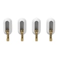 thumbnail image 2 of Flexible Use Waterproof Wall Hooks Pack of 4 with No Drill Installation, 2 of 11