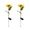 solar powered sunflowers-1Flower-2pc-A17, variant on Sunflower Lights, Solar Flowers Lights Waterproof, Outside Decorative Stakes Light for Landscape Yard Patio Lawn 13Flower-1pc