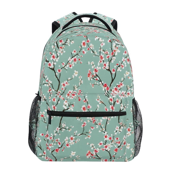 Cherry Blossom Stylish Large Backpack 15L Self-Standing Durable Twill for School, Office and Travel Use