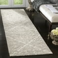 thumbnail image 3 of SAFAVIEH Blossom Githa Geometric Wool Runner Rug, Ivory/Grey, 2'3" x 12', 3 of 6