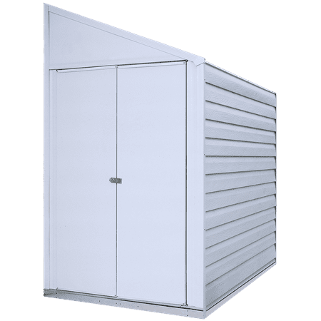 Yardsaver 4 x 7 ft. Steel Storage Shed, Eggshell