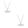 thumbnail image 1 of Youkk Turkey Map Necklace For Women Classic Pendant Pendant Size Turkey Map Flag silver 2Set, 1 of 6