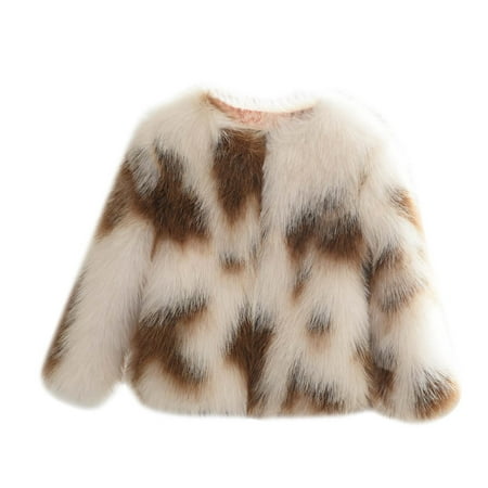 

Zlekejiko Toddler Girls Fashion Tie Dye Colors Jacket Fall Winter Toddler Kids Cardigans Fuzzy Lightweight Jackets Warm Coats