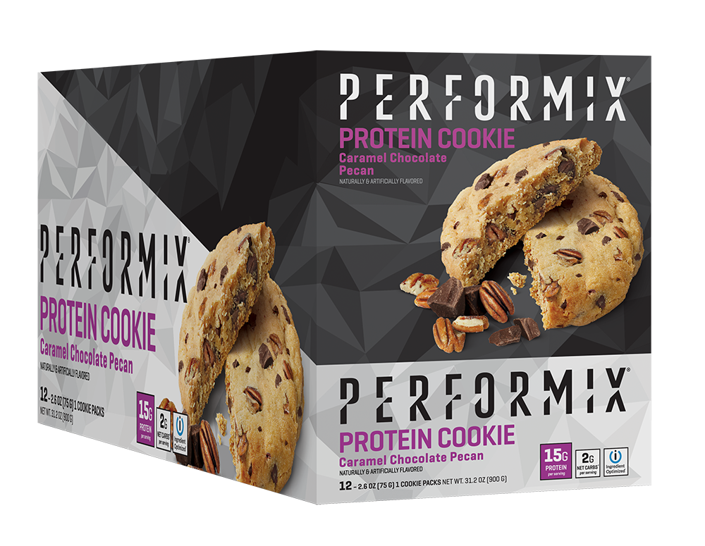 Performix Protein Cookie, Caramel Chocolate Pecan Flavor, 12 Cookies