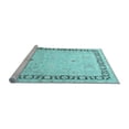 thumbnail image 2 of Ahgly Company Machine Washable Indoor Rectangle Persian Light Blue Traditional Area Rugs, 5' x 7', 2 of 4