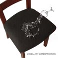 thumbnail image 1 of Fundas de asiento impermeables para sillas de comedor, fundas para asientos de cocina, fundas para sillas (4 piezas), 1 of 5