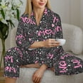 thumbnail image 4 of Goofa Lovely Mom Ever Printed Women’s 2 Piece Pajama Set Super,Pajamas Women's Long Sleeve Sleepwear Soft Button Down Loungewear Pjs Lounge Set Nightwear-X-Large, 4 of 9