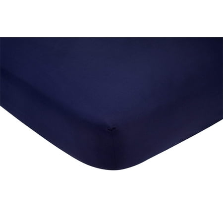 Sateen Crib Sheet- Blue main image 1