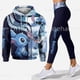 thumbnail image 2 of Conjunto de sudadera con capucha 3D para mujer, pantalones de Yoga deportivos, Leggings con capucha, ropa deportiva de moda, moletom femenino, nuevo ángulo, 2024, 2 of 5