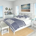thumbnail image 1 of Designart 'Japanese Ocean Wave Pattern' Costal Bedding Set - Duvet Cover & Shams, 1 of 4
