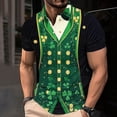thumbnail image 2 of biudgviw Golf Shirts for Men St Patrick's Day Print Short Sleeve Tops Moisture Wicking Button Lapel Workout Summer Tees, 2 of 4