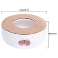 thumbnail image 4 of Estufa de té blanca cálida, horno de calentamiento de cerámica de porcelana, calentador de velas, calentador de tetera de cerámica blanca, 4 of 6