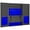 Blue, variant on Durham DCBDLP694RDR-1795 14 Gauge 12 Door Shelves Lockable Cabinet with 69 Red Hook on Bins & 1 Adjustable Shelf & 4 Drawers, Gray - 48 x 24 x 72 in.