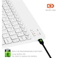 thumbnail image 4 of Innotech SC Combo de Teclado y Mouse Bluetooth Recargable, Retroiluminado en 7 Colores, Juego de Teclado de Mouse Inalámbrico Compacto Portátil Ultradelgado para Android, Windows, Tableta, Teléfono Celular, iPad y Superior, Blanco, 4 of 7