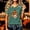 A58 Green, variant on Halloween Shirts for Women V Neck Short Sleeve Graphic Tees Cute Pumpkin Drummer Print Casual Tops Lightweight Fall Holiday Clothes for Festival Wear