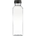 thumbnail image 2 of Comfy Package [16 oz. - 25 Count] Reusable Juice Bottles With Caps, Labels, Brush, and Silicone Funnel - Clear Bottles with Caps, Juice Containers with lids, for All Beverages, 2 of 7