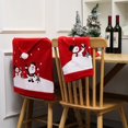 thumbnail image 1 of Funda para silla con adornos navideños, gorro rojo de Papá Noel, funda para silla de comedor para el hogar, regalo de Navidad de Año Nuevo 2023, 1 of 4