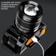 thumbnail image 2 of Naiovety Faro delantero con sensor de luz, linterna para correr, modo potente, para exteriores, brillante, Mini portátil, impermeable, para Pescar Plástico negro Naiovety OD029379-02, 2 of 6