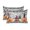White,AshGray,Charcoal,Pumpkin, variant on Halloween Satin Pillowcases Standard Size Set of 2 Cooling Orange Pumpkin Ghost Spooky Bat Trees Rustic Beige Silk Pillow Cases for Hair and Skin Zippered Throw Pillow Covers for Women Men 20"x26"