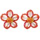 thumbnail image 1 of Pendientes Exagerados Yashi Flores Tejidas A Mano Estilo Retro Bohemio Color A Modelo 6401, 1 of 1