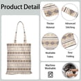thumbnail image 5 of Rustic Style Nordic Stripes Washable Shopping Bag - Machine Washable Eco-Friendly Grocery Tote, 5 of 5