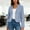 Light Blue, variant on Women's Work Office Blazer Stretch Lapel Collar Long Sleeve Jacket Suit Slim Fit Work Office Jacket with Pockets Solid Dressy Suit Blazer