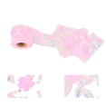 thumbnail image 4 of Rollo de tul de 10 yardas, lentejuelas bordadas, flores, cinta de malla, accesorios decorativos para manualidades, rosa oscuro, 4 of 12