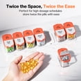 thumbnail image 6 of Extra Large Pill Organizer 2 Times A Day, Weekly Pill Box 7 Day, AM PM Medicine Organize, XL Pill Case to Hold Daily Medicine Vitamin and Supplements (Orange), 6 of 6