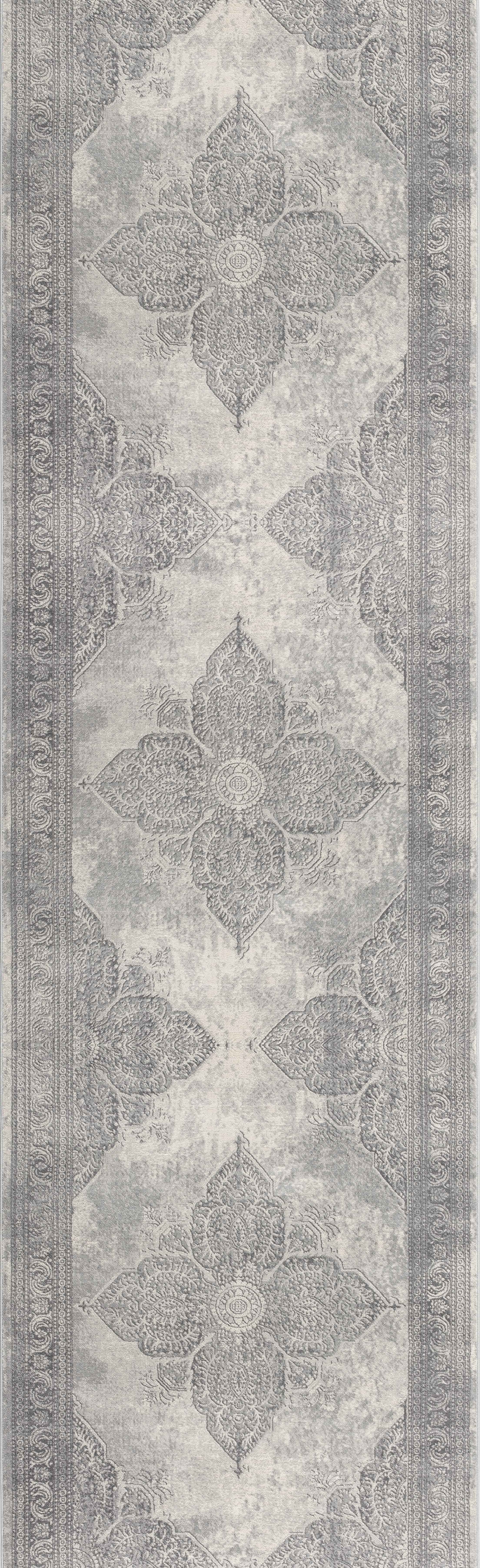 Rug Branch Havana 2' x 19' (Exact Size: 2'3" 19') Moroccan Indoor Runner Rug, Grey Beige, South-Western - Entryway, Hallway, Bathroom, and Kitchen