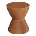 thumbnail image 2 of Moe's Home Collection Hourglass Stone Outdoor Stool Orange Color, 2 of 4
