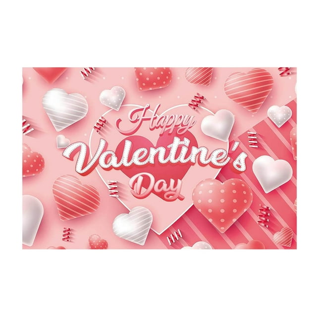 Happy Valentines Day Banner 71x43 Inch Valentine Banner For Valentines Party Decoration Happy Valentines Day Holiday Decorations Background Valentines Day Decorations Dating Yoga Tapestry Wall of