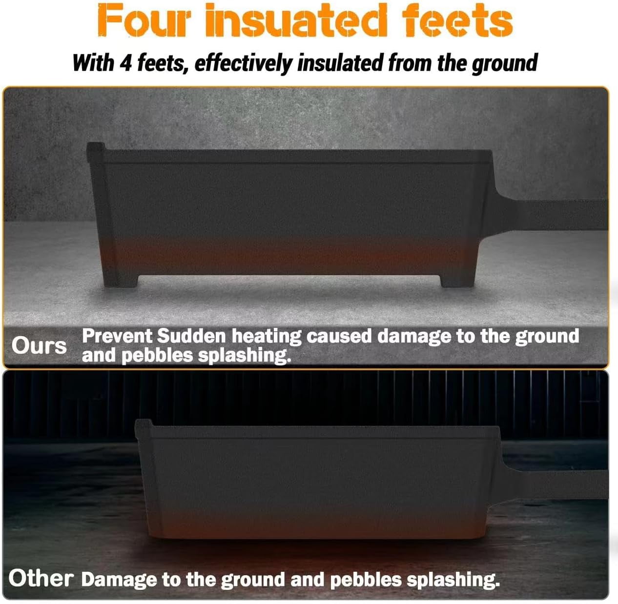 Nelyrho Cast Iron Ingot Mold Crucible with Handle, 100 oz Loaf Bar Mold for Metal Melting and Casting