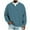 #09 Sky Blue, variant on Aestivo Men's V- Layered Shirt, Long Sleeve Casual Pullover, Textured Top Tee for Casual Work, Army Green L
