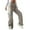 AA-Grey223, variant on XIAONU Womens Elastic Waist Cargo Pants Wide Leg Utility Pocket Trousers Lightweight Casual Outdoor Bottoms Army Green
